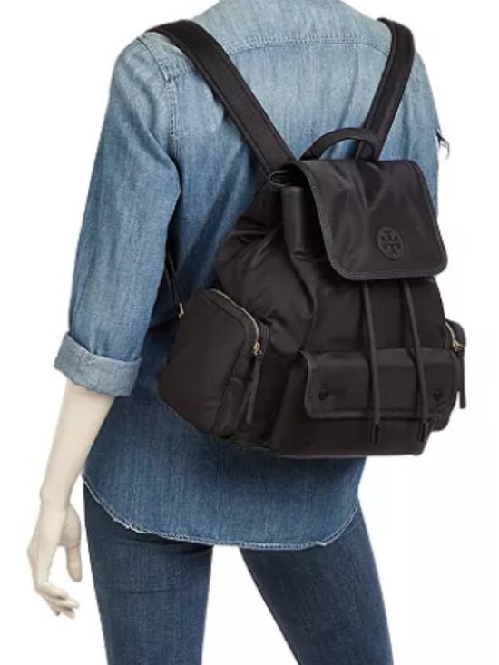 Tory Burch Handbags - Tory Burch Scout Nylon Backpack Black